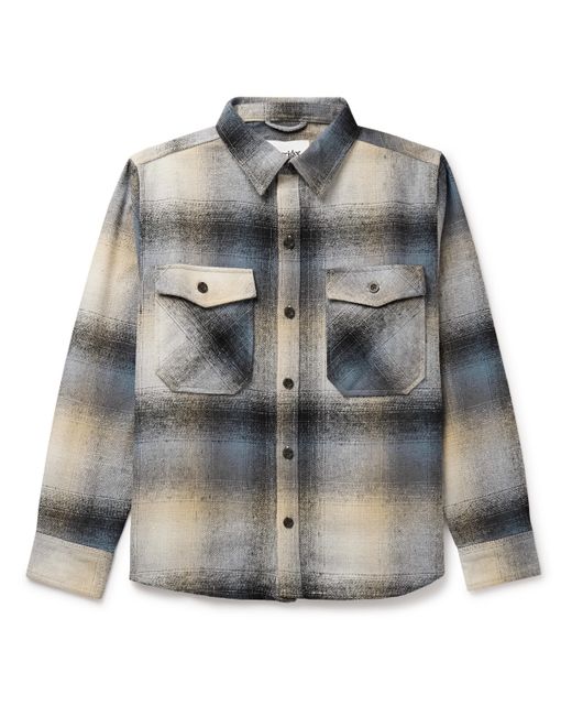 Corridor Kingston Checked Recycled Cotton-Blend Flannel Overshirt