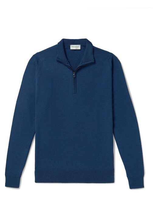 John Smedley Tapton Merino Wool Half-Zip Sweater