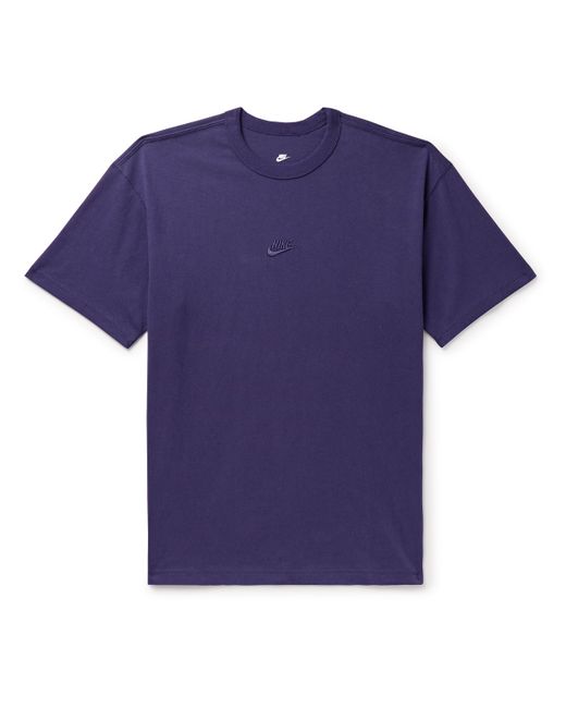 Nike Sportswear Premium Essentials Logo-Embroidered Jersey T-Shirt