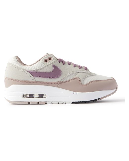Nike Air Max 1 SC Faux Suede Mesh and Leather Sneakers