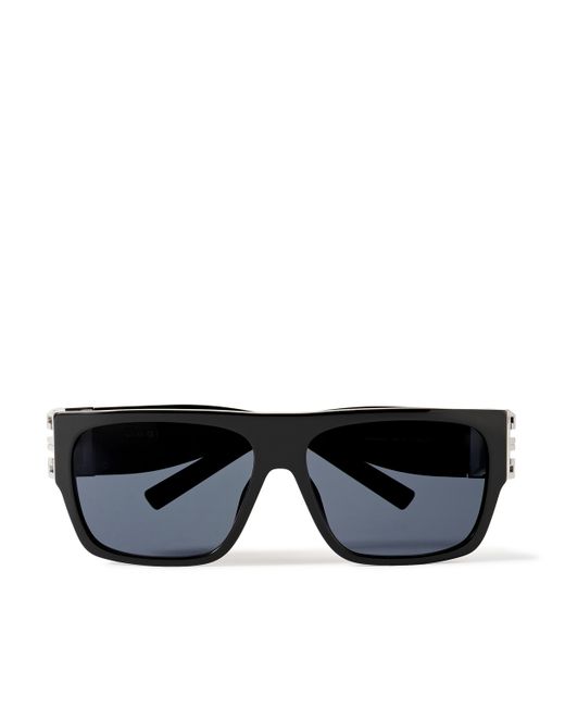 Givenchy Square-Frame Acetate and Silver-Tone Sunglasses