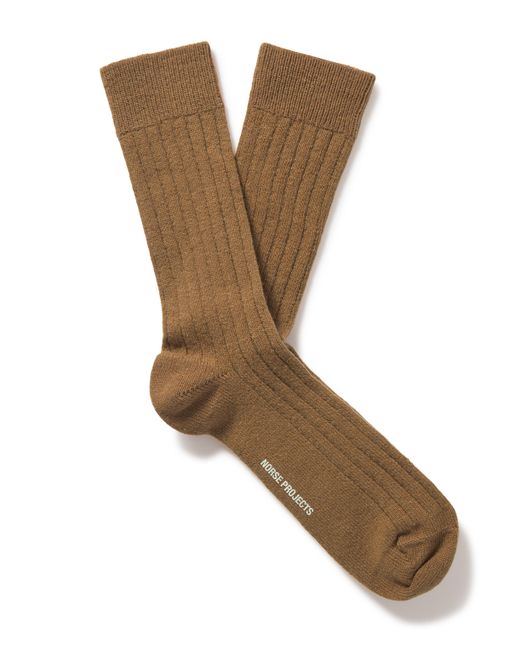 Norse Projects Ebbe Ribbed Cotton-Blend Socks