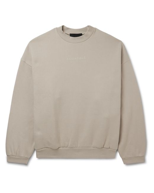 Fear of God ESSENTIALS Logo-Appliquéd Cotton-Blend Jersey Sweatshirt