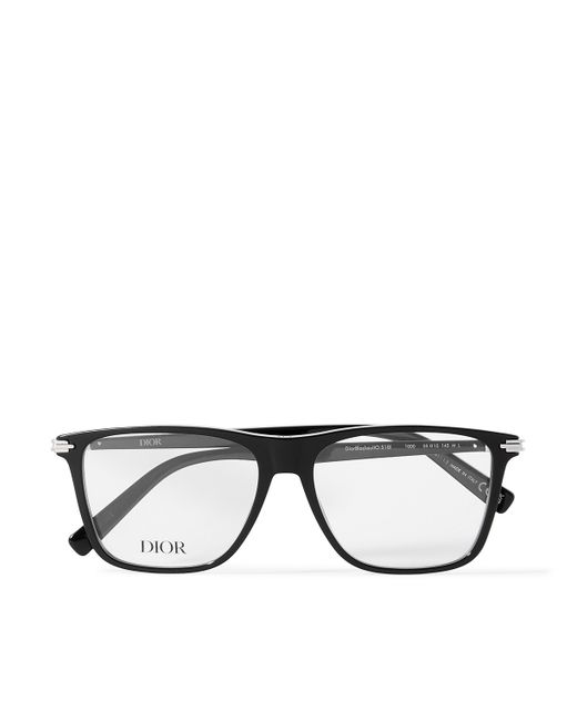 Dior Blacksuit S18I Acetate and Silver-Tone Square-Frame Optical Glasses