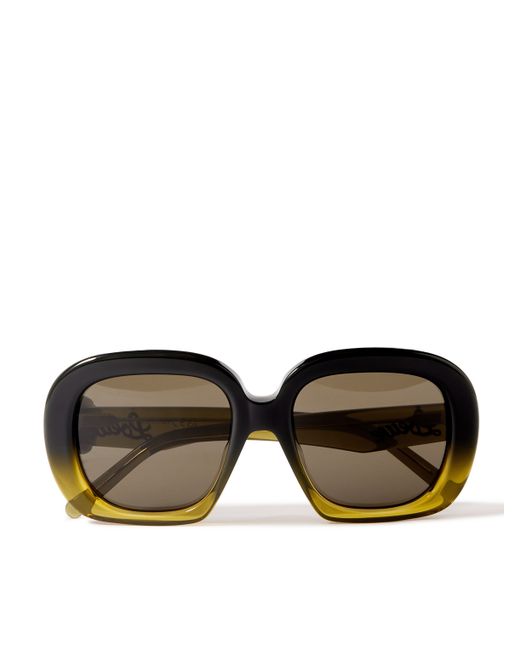 Loewe Curvy Round-Frame Acetate Sunglasses