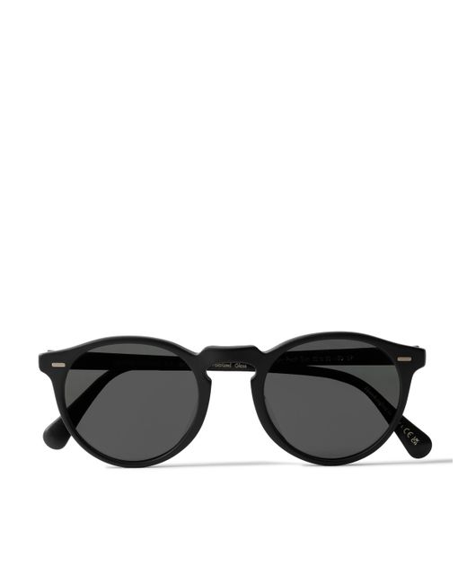 Oliver Peoples Gregory Peck Round-Frame Acetate Sunglasses