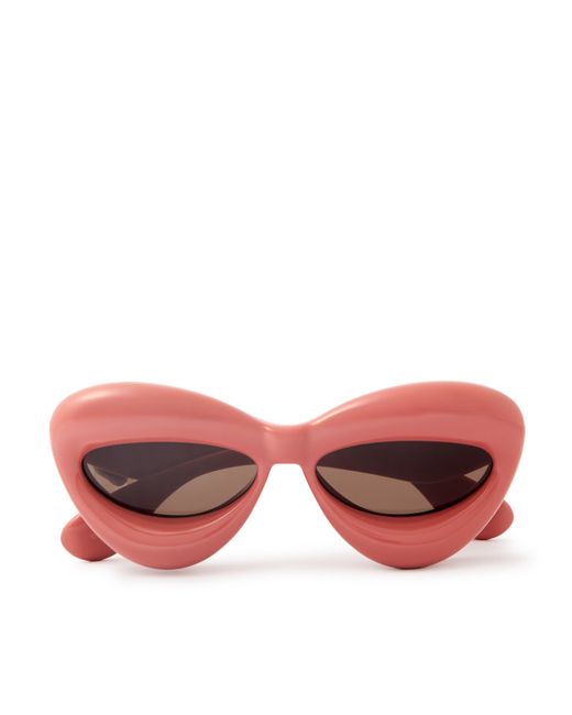 Loewe Inflated Round-Frame Acetate Sunglasses