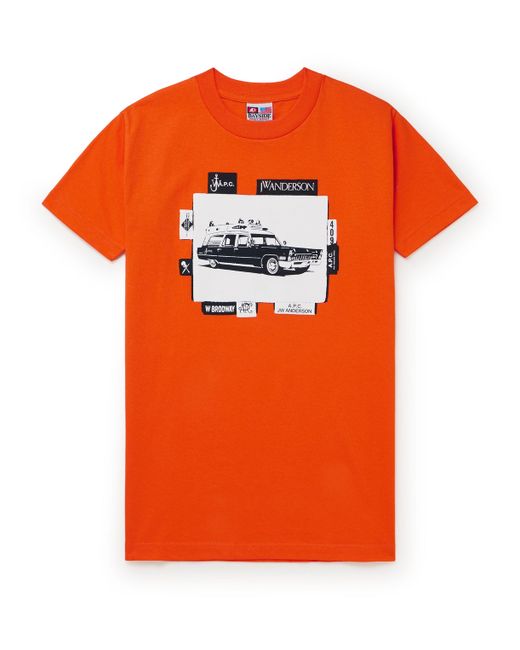 A.P.C. . JW Anderson Printed Cotton-jersey T-Shirt