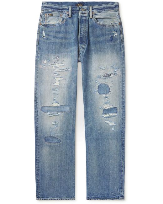 Polo Ralph Lauren Straight-Leg Distressed Jeans 30W 32L