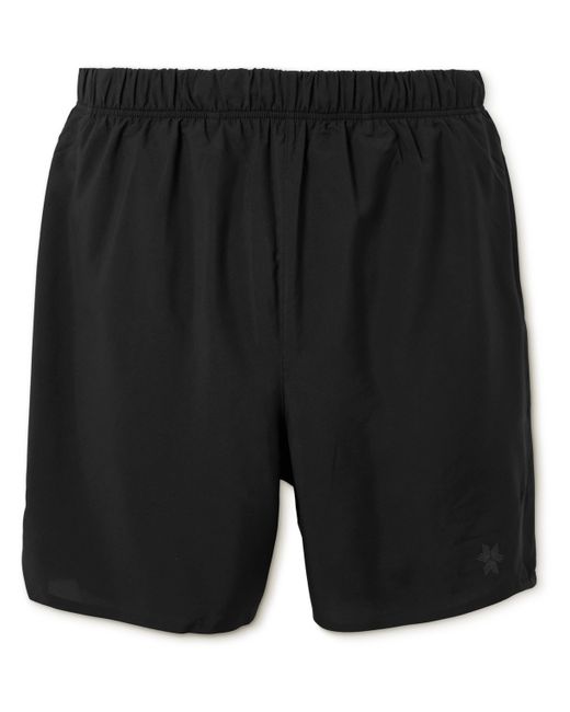 Goldwin Slim-Fit Straight-Leg Logo-Print Ripstop Shorts