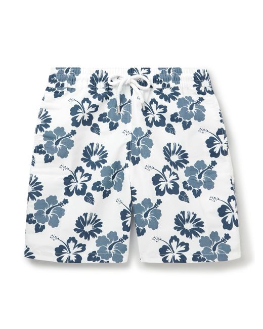 Frescobol Carioca Petala Board Straight-Leg Mid-Length Floral-Print Recycled Swim Shorts