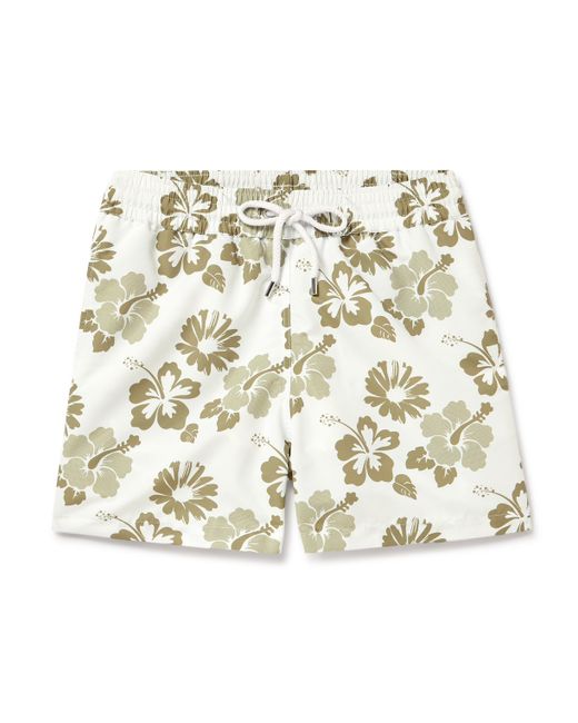 Frescobol Carioca Slim-Fit Short-Length Printed Recycled Swim Shorts