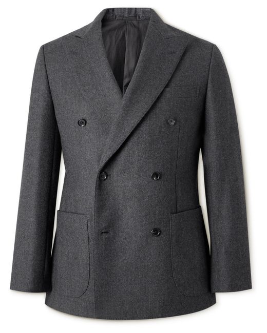 Kaptain Sunshine Double-Breasted Wool Suit Jacket