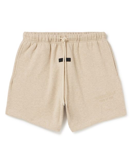Fear of God ESSENTIALS Logo-Appliquéd Cotton-Blend Jersey Drawstring Shorts