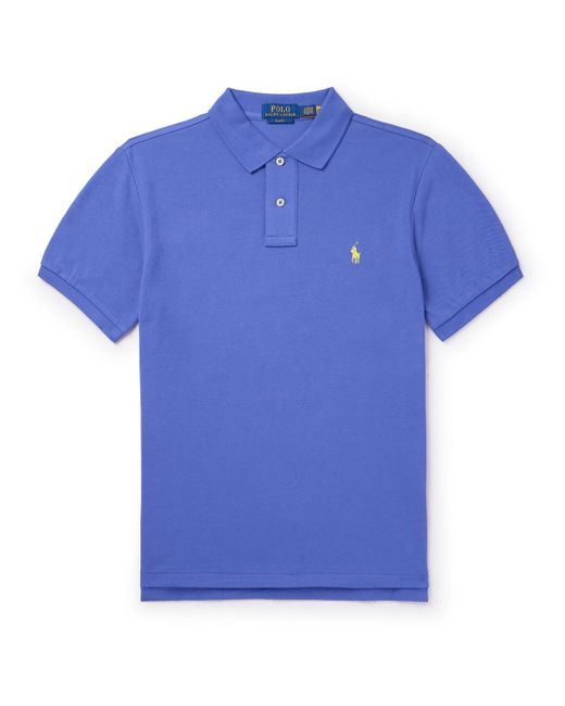 Polo Ralph Lauren Slim-Fit Logo-Embroidered Cotton-Piqué Polo Shirt