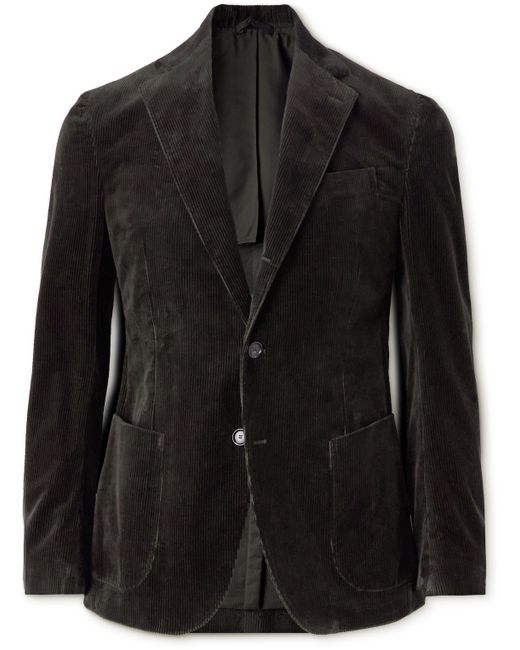 De Petrillo Slim-Fit Cotton Corduroy Suit Jacket