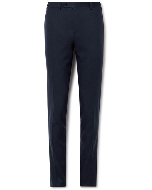 Canali Slim-Fit Wool-Blend Flannel Suit Trousers