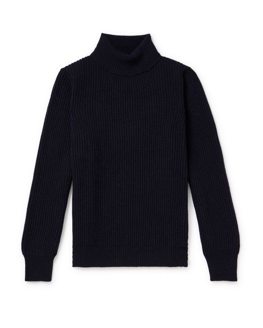 De Petrillo Ribbed Wool and Cashmere-Blend Sweater