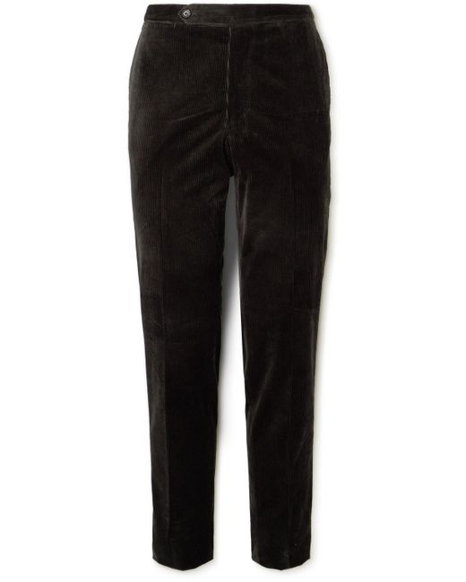 De Petrillo Straight-Leg Cotton Corduroy Suit Trousers
