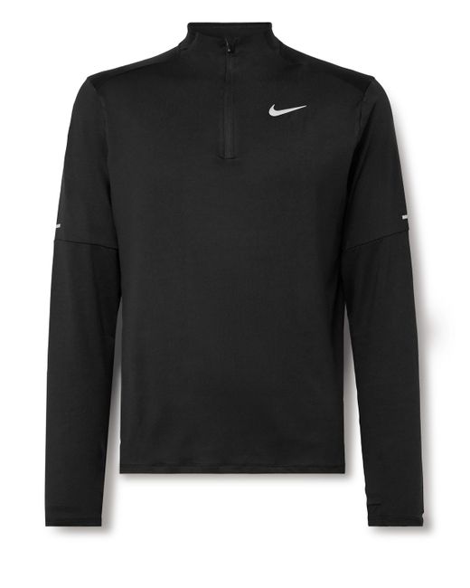 Nike Running Element Logo-Print Dri-FIT Half-Zip Top Men