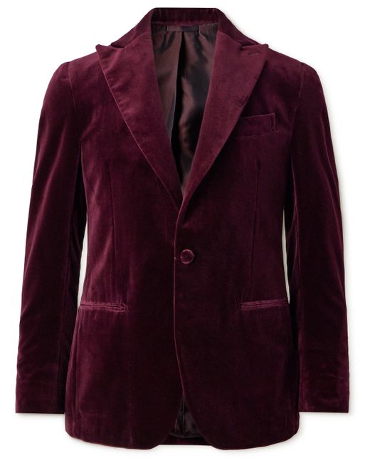 De Petrillo Bovio Cotton-Velvet Tuxedo Jacket
