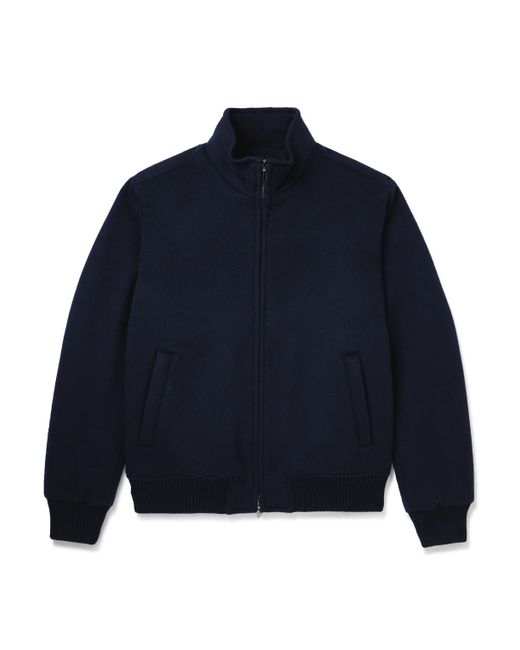 Thom Sweeney Padded Wool and Cashmere-Blend Bomber Jacket