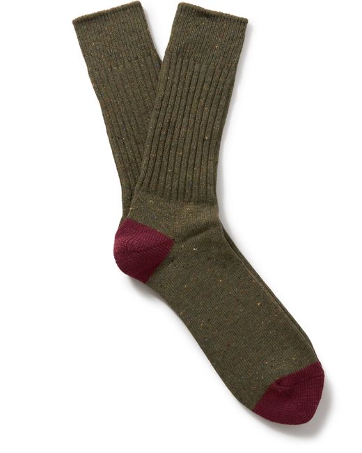 Anonymous Ism Ribbed-Knit Socks
