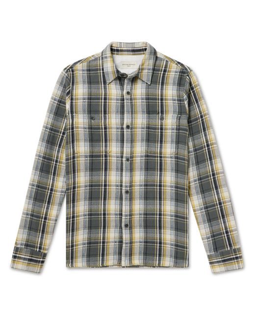 Officine Generale Ahmad Checked Cotton-Twill Shirt