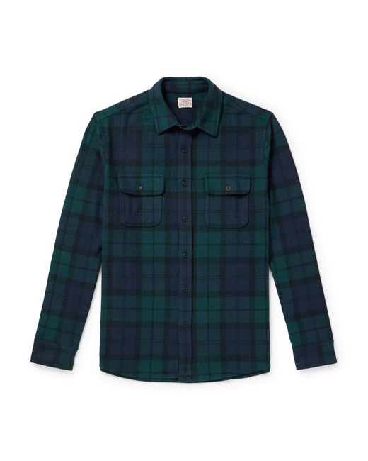 Faherty Legend Checked Brushed-Flannel Shirt