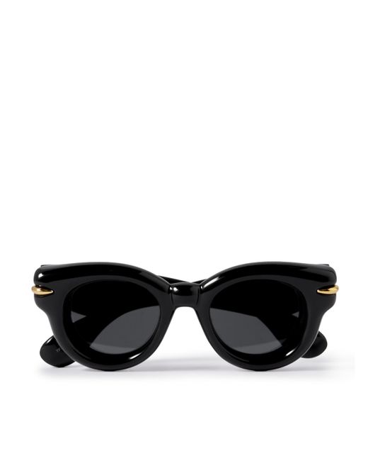 Loewe Inflated Round-Frame Acetate Sunglasses