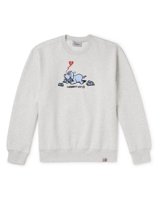 Carhartt Wip Printed Cotton-Blend Jersey Sweatshirt