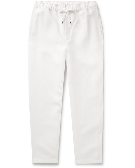 Derek Rose Sydney 1 Slim-Fit Linen Drawstring Trousers