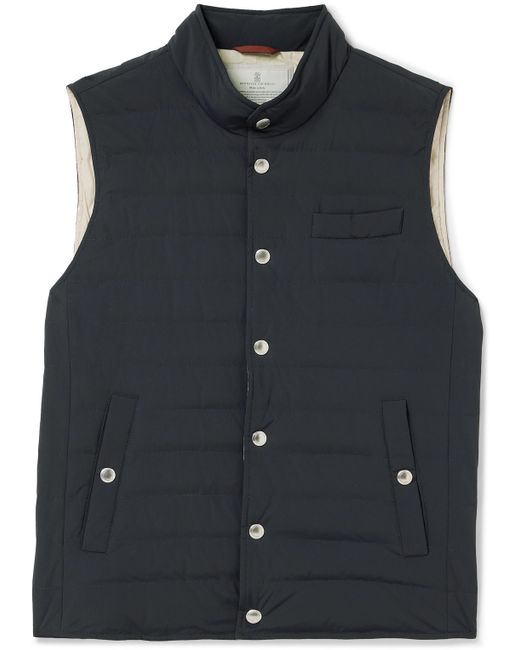 Brunello Cucinelli Slim-Fit Quilted Nylon Down Gilet