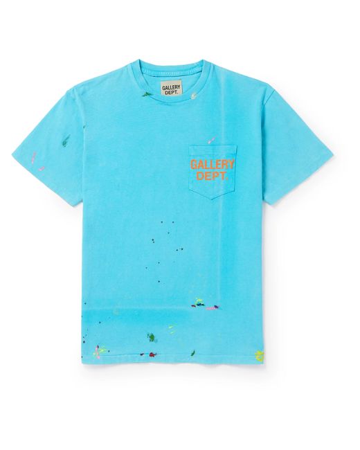 Gallery Dept. Gallery Dept. Vintage Logo-Print Paint-Splattered Cotton-Jersey T-Shirt