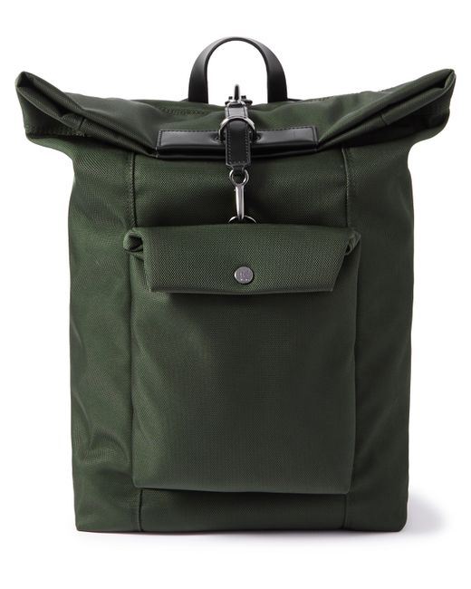 Mismo M/S Escape Leather-Trimmed Ballistic Nylon Backpack