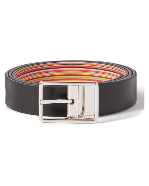 Paul Smith Reversible Striped Leather Belt
