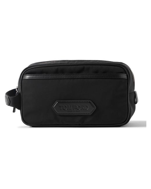 Tom Ford Leather-Trimmed Shell Wash Bag