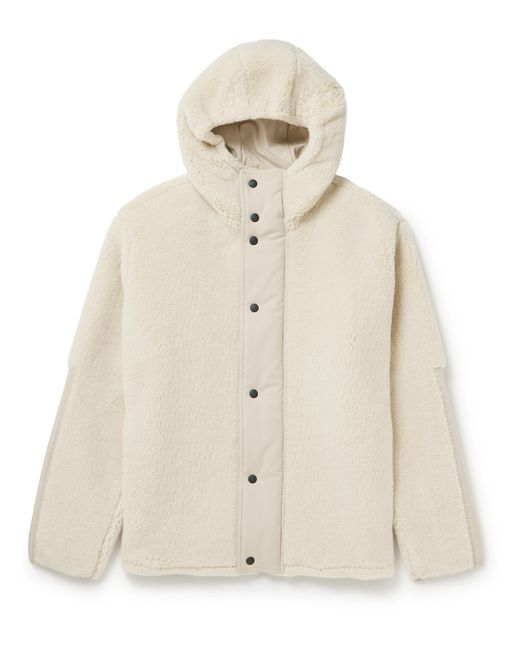 Loro Piana Shell-Trimmed Cashmere and Silk-Blend Fleece Jacket
