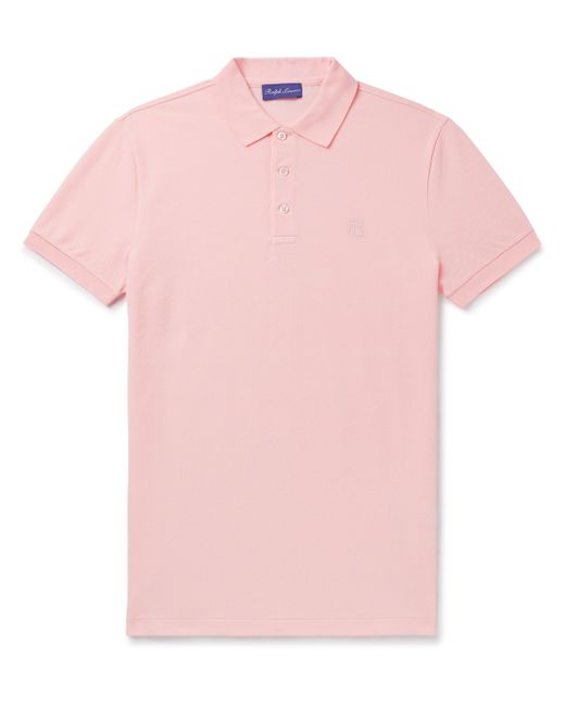 Ralph Lauren Purple Label Logo-Embroidered Cotton-Piqué Polo Shirt