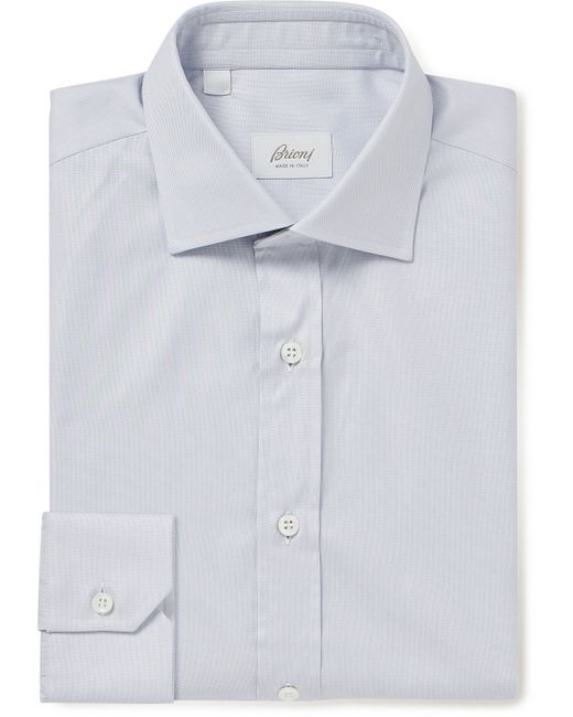 Brioni Textured Cotton Shirt