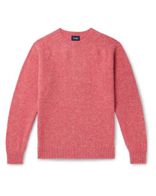 Drake's Brushed Virgin Shetland Wool Sweater