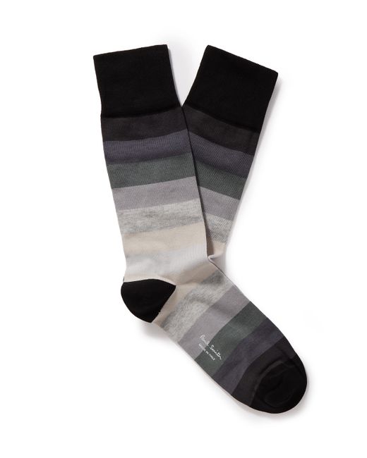 Paul Smith Erwin Striped Cotton-Blend Socks