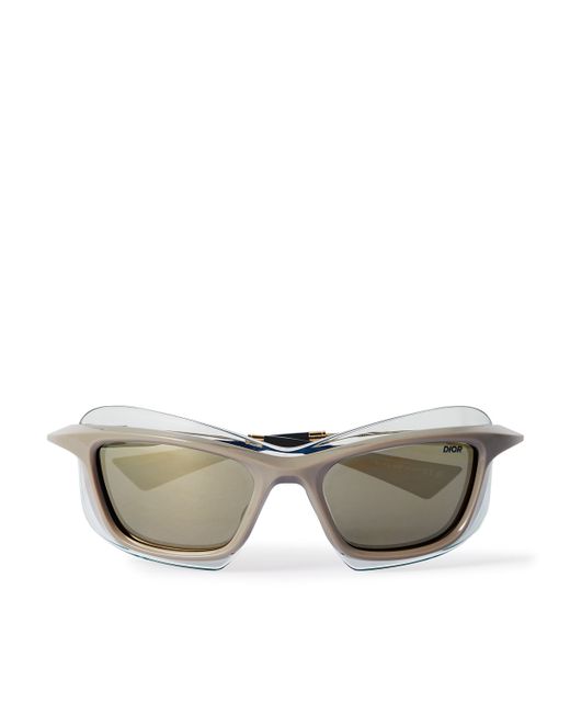 Dior DiorXplorer S1U Acetate Wrap-Around Sunglasses