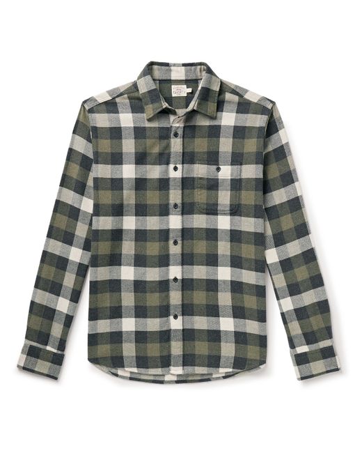 Faherty Checked Cotton-Flannel Shirt