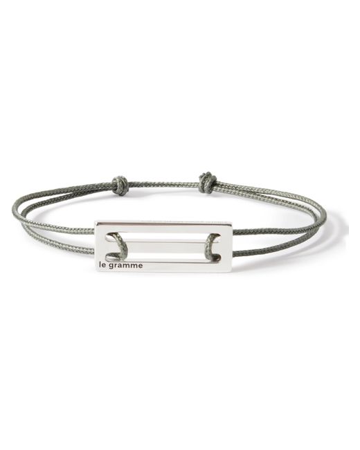 Le Gramme 2.5g Cord and Sterling Bracelet