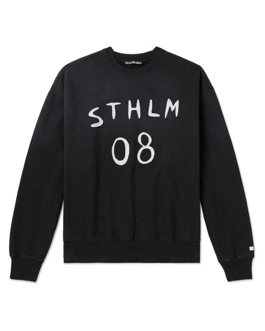 Acne Studios Appliquéd Cotton-Jersey Sweatshirt
