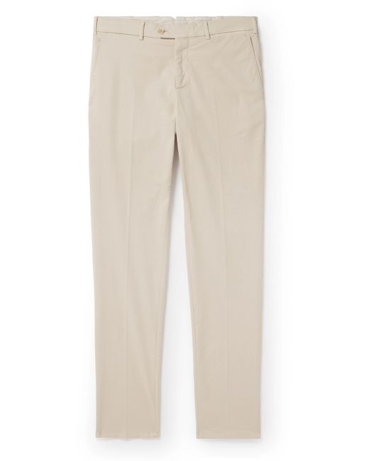 Brunello Cucinelli Slim-Fit Cotton-Blend Twill Trousers