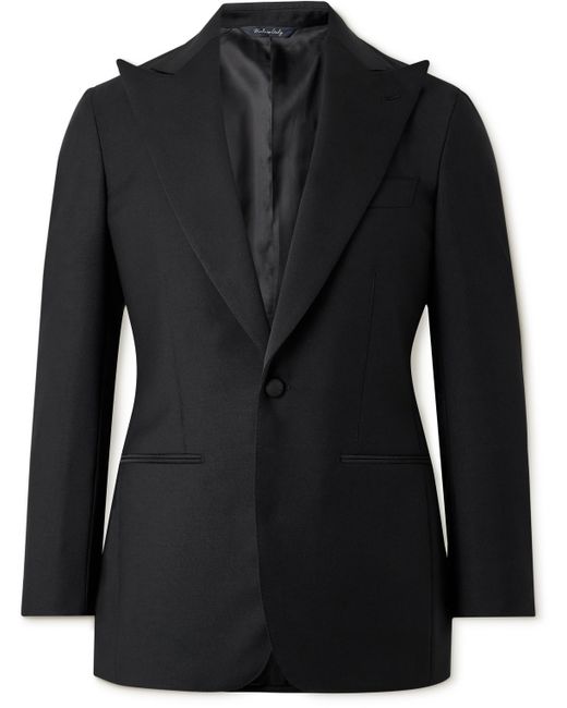 Saman Amel Grosgrain-Trimmed Wool Tuxedo Jacket