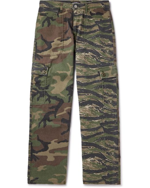 Cherry Los Angeles Straight-Leg Camouflage-Print Cotton-Canvas Trousers UK/US 26