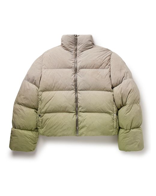 Rick Owens Moncler Cyclopic Quilted Padded Ombré Shell Down Jacket